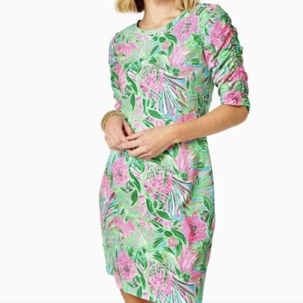 Lilly Pulitzer Belden Ruched Sleeve Dress